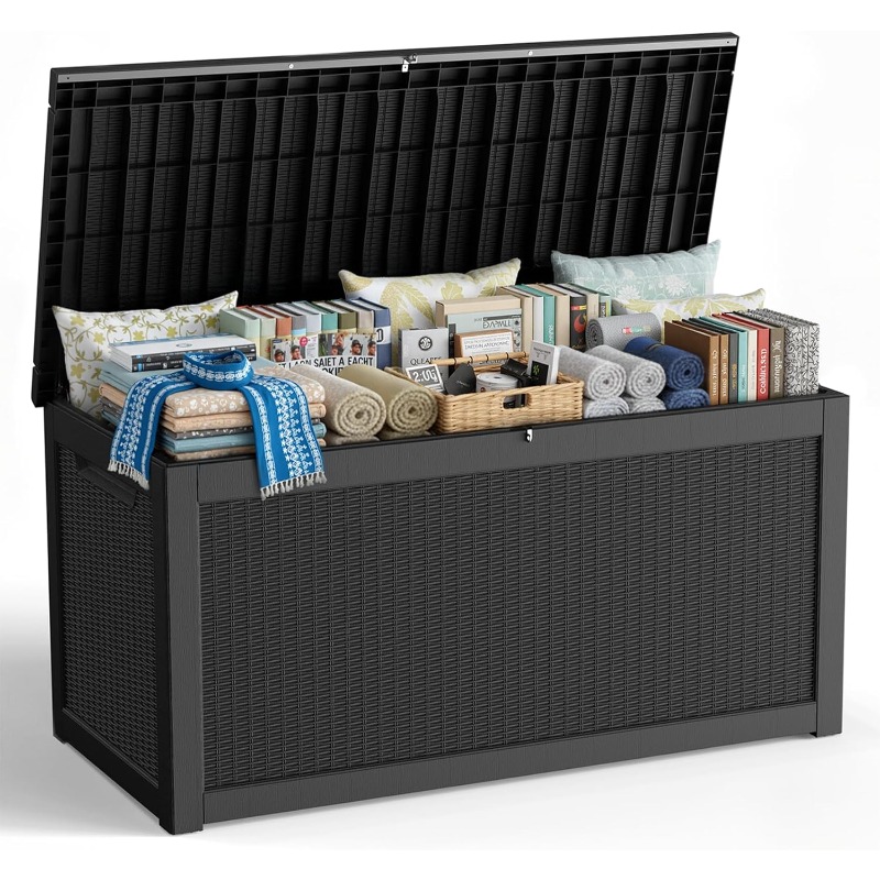 Outdoor Furniture With Storage For Cushions - Уличный ящик для хранения объемом 320