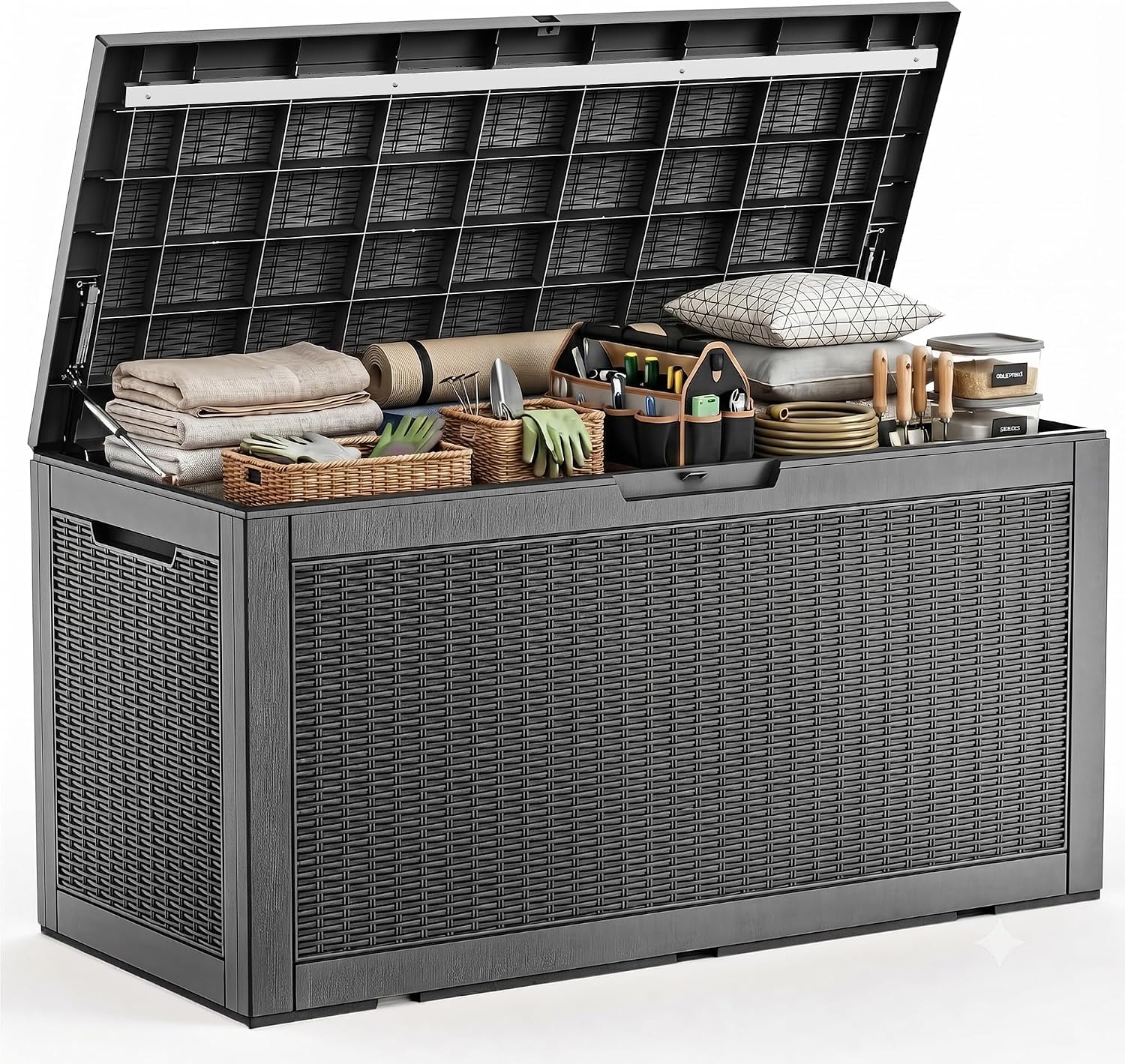 Outdoor Furniture With Storage For Cushions - Большой уличный водонепроницаемый ящик для хранения
