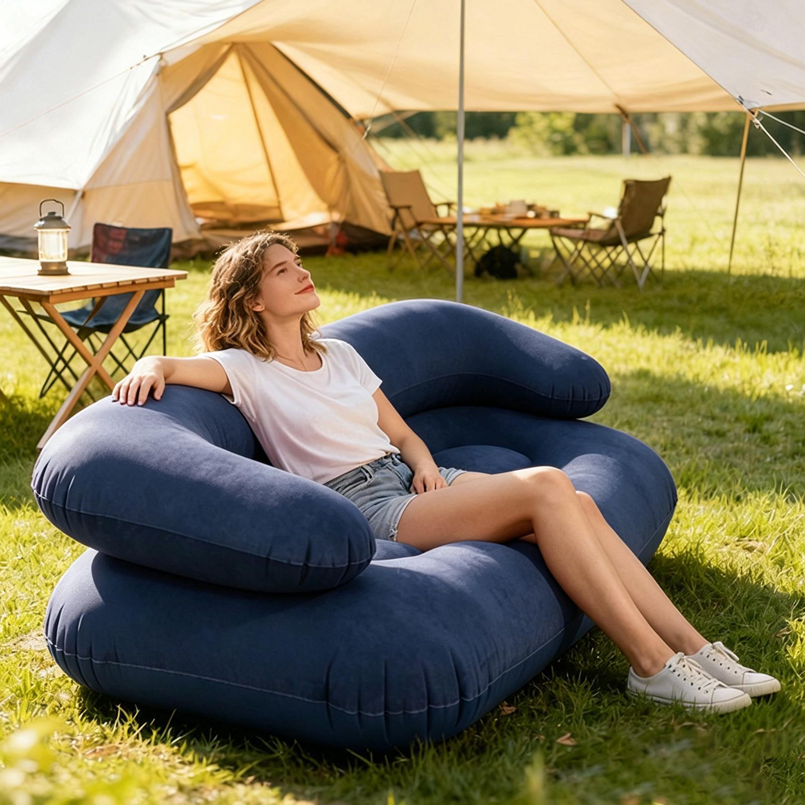 Надувной двухместный диван-кро – обзор и цена Outdoor Furniture European