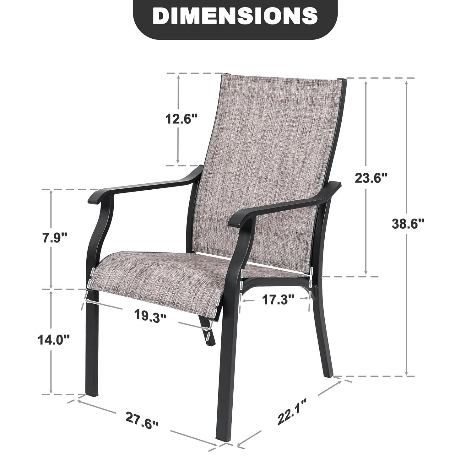 Уличный обеденный стул, 2 шт., – обзор и цена Outdoor Furniture Quick Dry