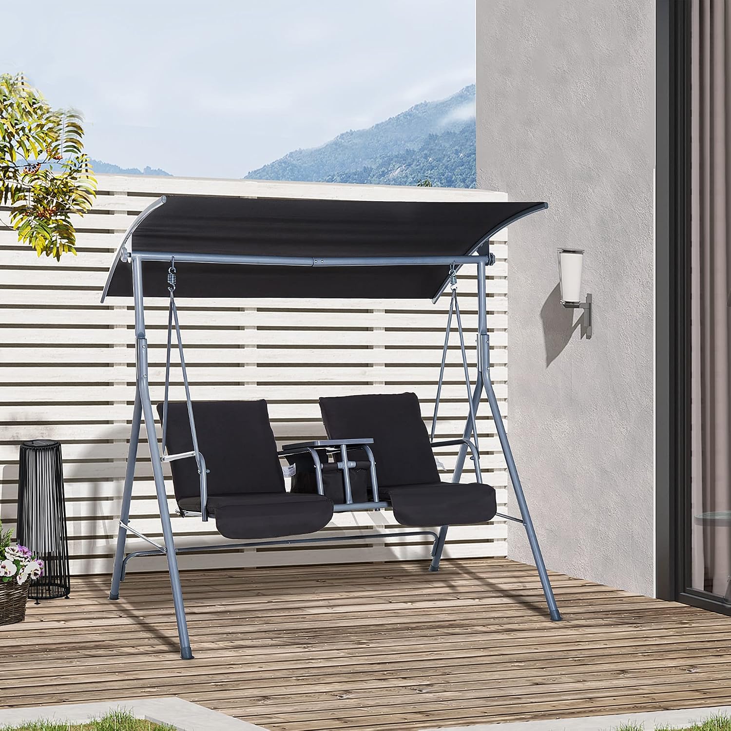 Уличные качели-диван для двоих – обзор и цена Outdoor Furniture With Storage For Cushions