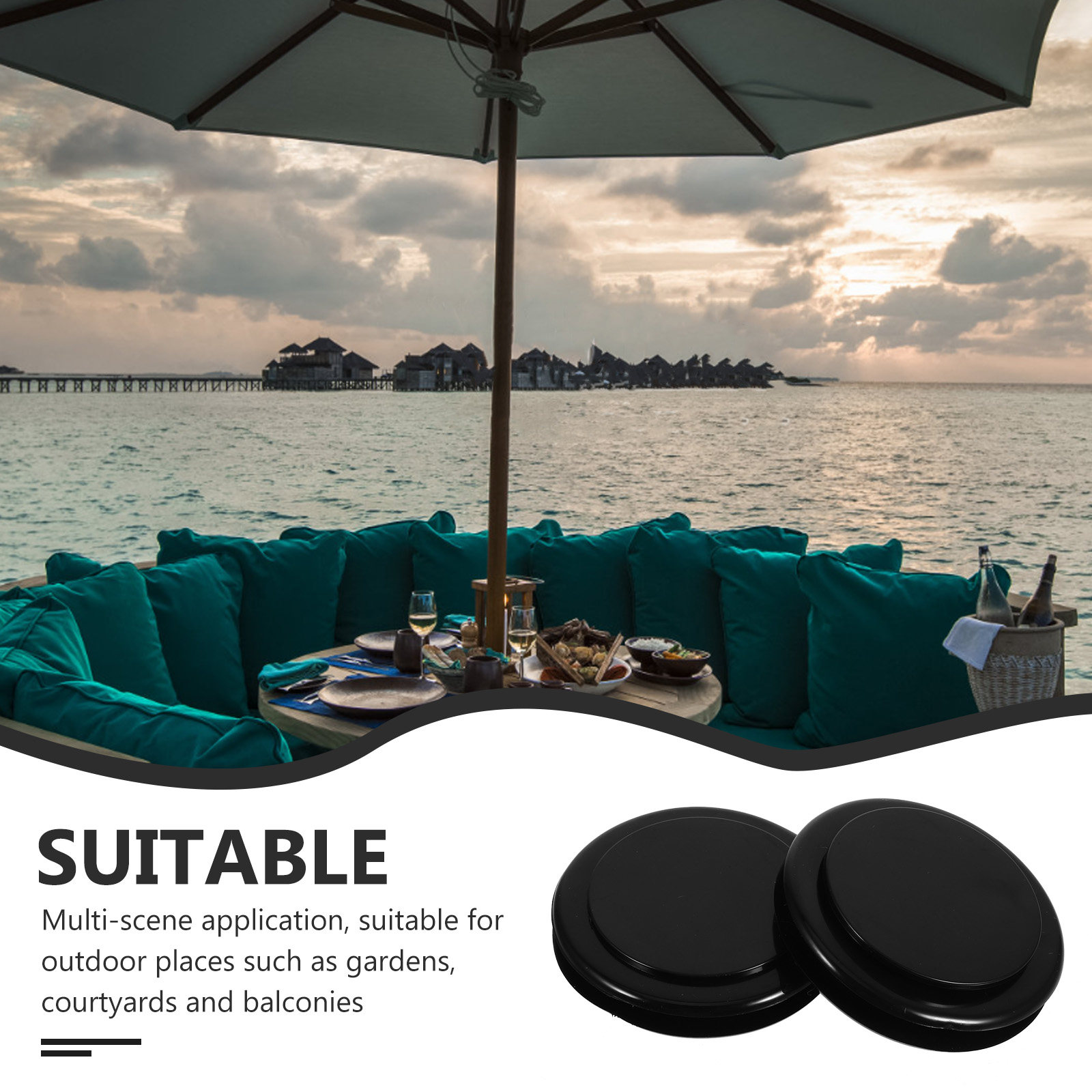 2 комплекта черных кольцевых з – обзор и цена Outdoor Furniture Black