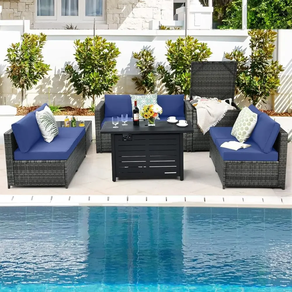 Комплект садовой мебели из 8 п – обзор и цена Outdoor Furniture With Storage For Cushions