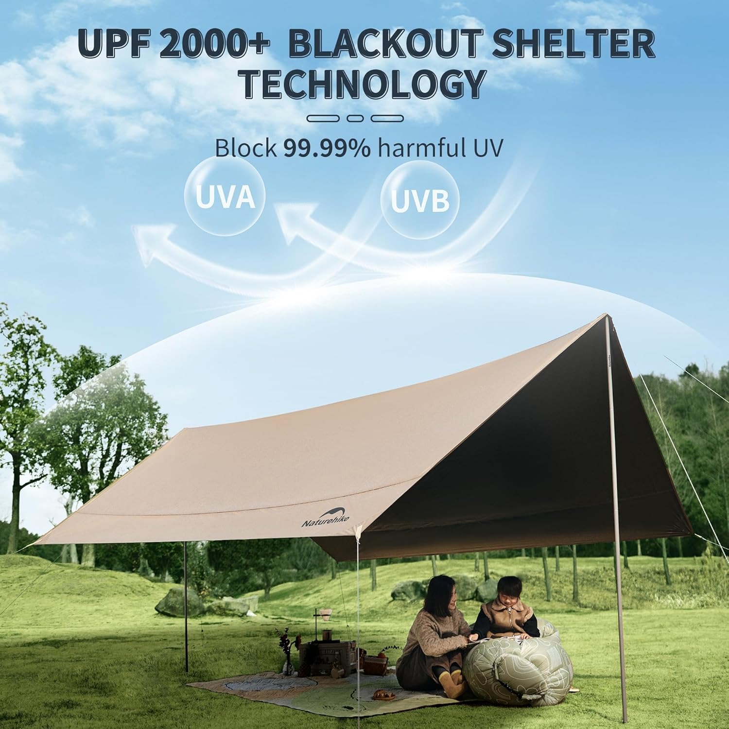 Палатка-тент Naturehike для ке – обзор и цена Sun Sail Shade